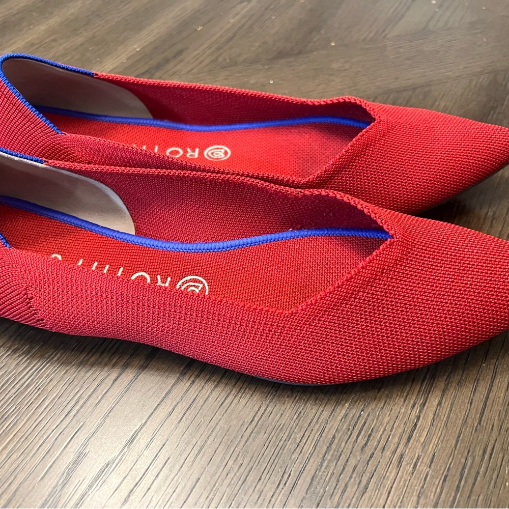 Rothy’s The Point Woman’s Shoe- Bright Red